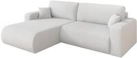ALTDECOR Ecksofa mit Schlaffunktion L-Form BERY-L 276x193x88 - Wei&szlig; | Corner...