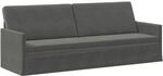 vidaXL 3-Sitzer Sofa Dunkelgrau 220 x 81 x 82 cm Cordstoff | Bietet dauerhafte