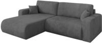 ALTDECOR Ecksofa mit Schlaffunktion L-Form BERY-L 276x193x88 - Dunkelgrau |...