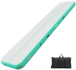 VEVOR Aufblasbare Gymnastikmatte 500x100x20 cm Airtrack-Turnmatte Mintgr&uuml;n | f&uuml;r