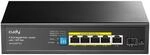 Cudy 6-Port-Gigabit-PoE+-Switch (unmanaged), 1 SFP, GS1005PTS1 | 4x GbE...