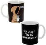 United Labels Ralph Ruthe Tasse 320 ml, Der l&auml;sst Tote auferstehen!, Schwarz,