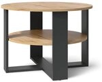 Vicco Couchtisch Romeo, Anthrazit/Artisan-Eiche, 68 x 68 cm