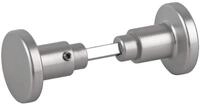 BigDean Aluminium T&uuml;rgriff Zimmert&uuml;rknopf Knopfdr&uuml;cker silber farbig |...