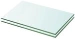 vidaXL Regalb&ouml;den 2 STK. Glas Transparent 20x25 cm