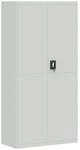 vidaXL Aktenschrank Hellgrau 90x40x180 cm Stahl