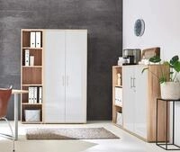 Aktenschrank TABOR 4 B&uuml;roschrank Ordnerschrank viel Stauraum 4-teilig | Ideal...