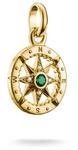 THOMAS SABO Kompass Charm Anh&auml;nger, Premium Legierung 18k vergoldet