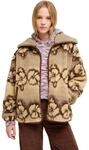 Roxy Feels Like Winter - Oversize Sherpa-Jacke - Frauen - L - Beige.