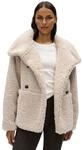 OPUS Cabanjacke Damen | Teddyoptik, Nahttaschen, Raglan&auml;rmel