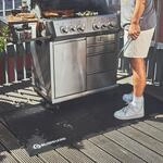 BURNHARD&reg; Grillmatte 160 x 80 cm, Bodenschutzmatte f&uuml;r Gasgrill & BBQ |...