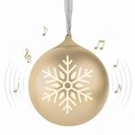 Bigben Bluetooth-Lautsprecher im Weihnachtskugelformat (Gold)