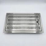 ich-zapfe.de Tropfblech CNS zum Einlassen 440 x 240 mm Edelstahl mit...