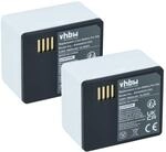 vhbw 2x Akku kompatibel mit Arlo Ultra, Ultra +, Ultra 2 | Knopfkamera, getarnte
