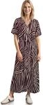 Street One Damen Midi-Kleid mit V-Neck und Print