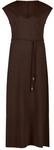 zero Damen Maxikleid mit G&uuml;rtel