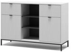Vicco Kommode Eliza, Wei&szlig;, 120 x 81.2 cm | mit 2 Schubladen und 2 T&uuml;ren,