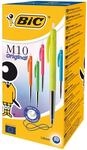 BIC 893582 M10 Original Ultracolors Kugelschreiber, einziehbar, Blau, 50 St&uuml;ck (1er