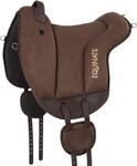 Equinate Reitpad Hamilton aus synthetischem Wildleder Pferd Braun - Bareback...
