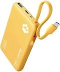 INIU Power Bank, Minigr&ouml;&szlig;e 20W 10000mAh PowerBank mit Integriertem USB-C Kabel,