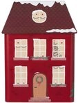IB Laursen Keksdose WEIHNACHTSHAUS Hausdose Rot mit braunem Dach 25x10x9 cm