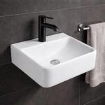 NEG Keramik Waschbecken Uno74H, 41x37x12,5 cm, gl&auml;nzend wei&szlig; | Aufsatz- oder