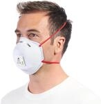 3M Particulate Maske f&uuml;r D&auml;mmstoffe und Hartholz 8833C2, FFP3, Valved, Wei&szlig;, 2 pro