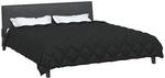 vidaXL Winterbettdecke 240 x 260 cm 450 g/m&sup2; Schwarz