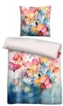 biberna Premium Tencel Bettw&auml;sche Garnitur 135x200 cm blau | 100% Lyocell 