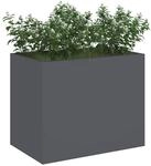 vidaXL Garten-Pflanzgef&auml;&szlig; Anthrazit 50 x 32 x 40 cm, Garten und Terrasse,...