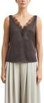 COMMA Damen Bluse &ndash; V-Ausschnitt mit Spitze
