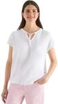 Cecil Damen Kurzarm Bluse mit Strukturmix