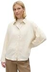 OPUS Streifenbluse Damen | Weite Passform, Oversize-Schnitt, Faltendetail am