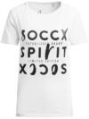 SOCCX Damen T-Shirt mit Rundhalsausschnitt und Artwork