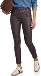 Street One Damen Mid Waist Hose im Slim Fit in Leder-Optik 3818522