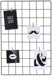 Spetebo Metall Gitter Bilderrahmen in schwarz - 56 x 38 cm - Fotohalter mit 4