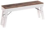 DESIGN DELIGHTS Faltbare SITZBANK Aldo | 112x48x28cm (BxHxT), Recyclingholz 