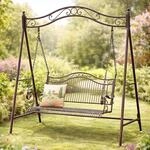 DanDiBo Hollywoodschaukel 2 Sitzer Metall Antik Gartenschaukel 082505...