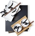 Moritz & Moritz Sushi Geschirr Set f&uuml;r 2 Personen 8-tlg. mit St&auml;bchen | 8-teilig: 2