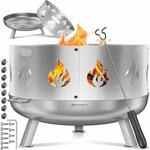 KESSER&reg; Feuerschale mit Funkenschutz &Oslash;70cm | Feuerkorb aus Edelstahl |...