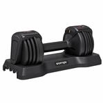 SPORTNOW Verstellbare Hantel Set, 11 kg Hanteln mit Schnelleinstellung | Ablagefach,