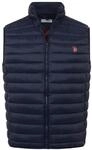 U.S. POLO ASSN. Herren Weste gesteppt Stehkragen Basic P083 | Gerader Schnitt, 2
