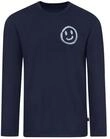 Trigema Schlafanzug Oberteil Langarm mit Smiley-Print