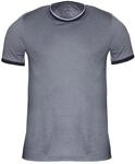 Marvelis Herren T-Shirt Casual Fit Rundhals Einfarbig Dunkelblau