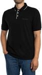 Armani Exchange Herren Essential, Striped Collar Side Milano-New York Logo Lettering