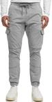 Indicode Herren INPillus Cargohose Stoffhose aus Baumwolle mit 6 Taschen |...