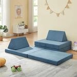 [en.casa] Spielsofa f&uuml;r Kinder Norhulta Kindersofa mit Schlaffunktion...