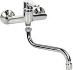 tecuro Einhebel - Wand Sp&uuml;ltischbatterie CLASSIC, mit 200 mm S-Auslauf,