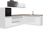 Vicco Eckk&uuml;che R-Line, Wei&szlig; Hochglanz/Wei&szlig; 287 x cm | 12 Module &middot;