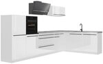 Vicco Eckk&uuml;che R-Line, Wei&szlig; Hochglanz/Wei&szlig; 347 x cm | 8 Module &middot;